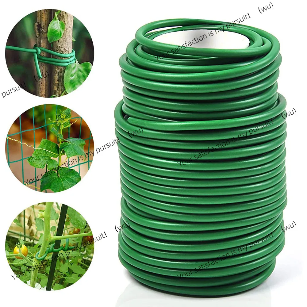 Garden Wire Twist Tie - Filo per Piante 8m/10m, Verde, Morbido