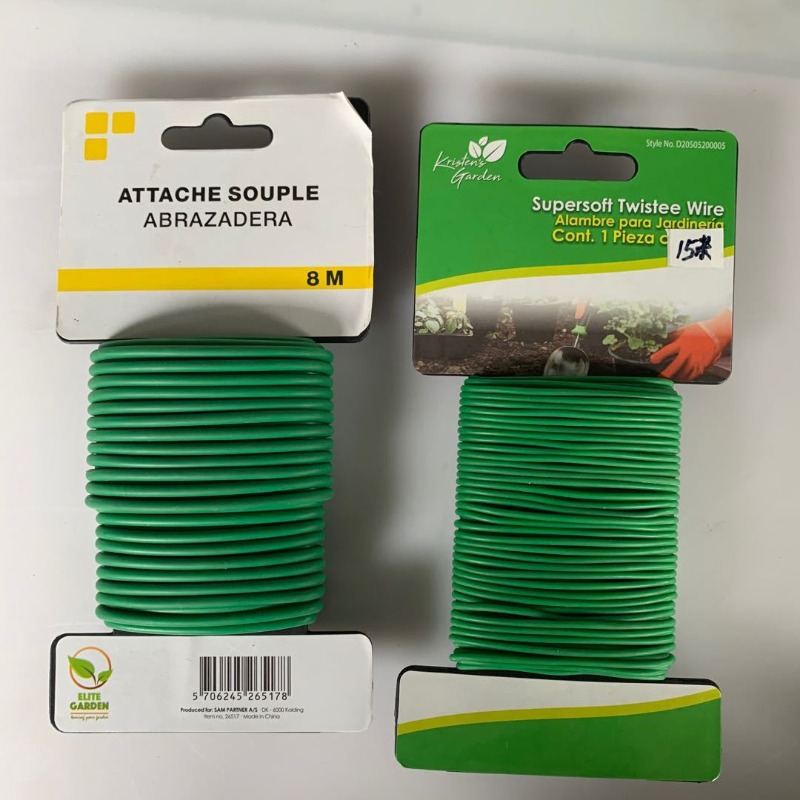 Garden Wire Twist Tie - 2 fascette riutilizzabili da 5 mm