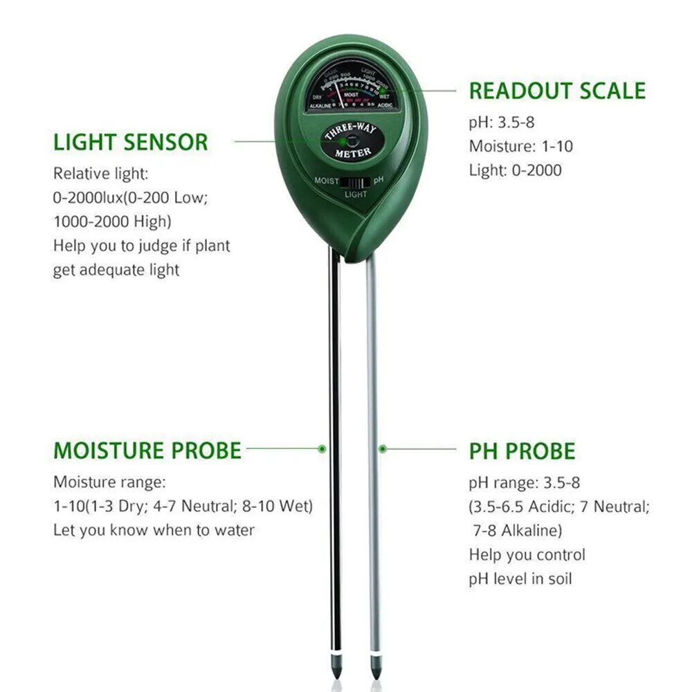 3 In1 Umidità Luce solare Misu - Moisture Meter Plant recensione e prezzo