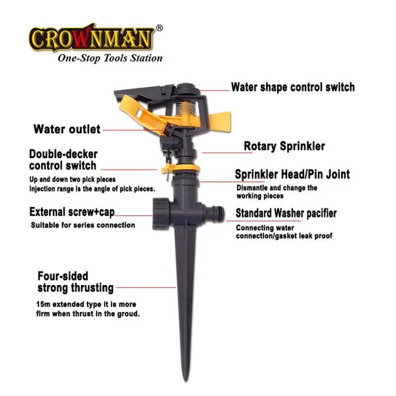 Irrigatore a pioggia in plasti - Gardening Tools Water recensione e prezzo